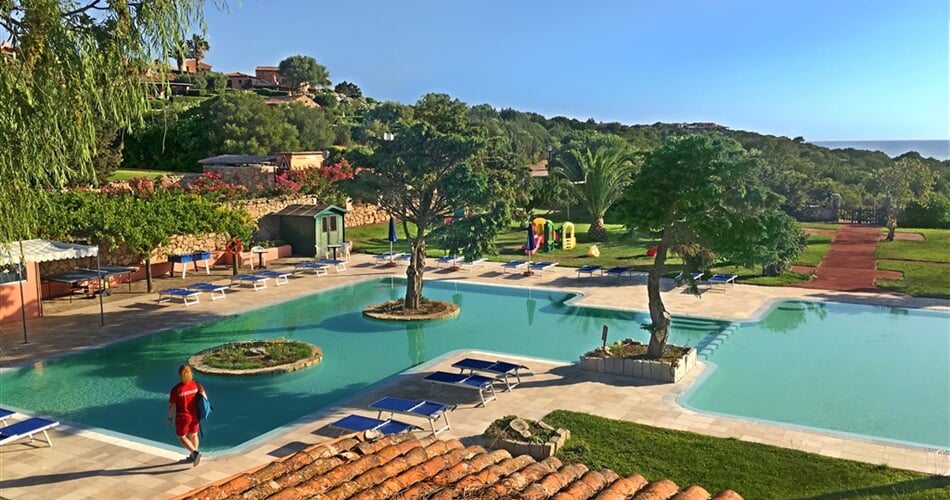 Mini klub s dětskými bazény,  Porto Cervo, Costa Smeralda, Sardinie