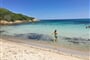 Pláž Cala Granu, Porto Cervo, Costa Smeralda, Sardinie