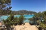 Pláž Grande Pevero, Porto Cervo, Costa Smeralda, Sardinie
