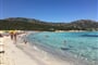 Pláž Grande Pevero, Porto Cervo, Costa Smeralda, Sardinie