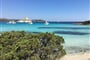 Pláž Grande Pevero, Porto Cervo, Costa Smeralda, Sardinie