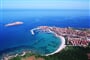 Letecký pohled - Isola Rossa, Sardinie