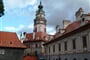 Česká republika - Český Krumlov - gotický hrad přestavěl Vilém z Rožmberka, později barokní úpravy