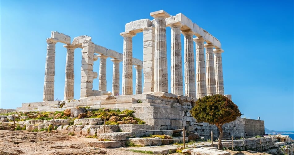 Řecko - mys Souion - Poseidonův chrám