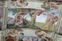 Itálie - Řím - Sixtinská kaple, detail stropu, Prvotní hřích a vyhnání z ráje