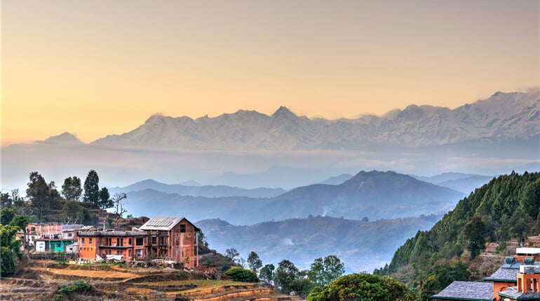 Z Bandipuru uvidíme osmitisícová pohoří Annapurna I - IV, Dhaulagiri a Manaslu