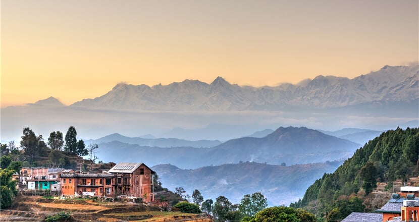 Z Bandipuru uvidíme osmitisícová pohoří Annapurna I - IV, Dhaulagiri a Manaslu