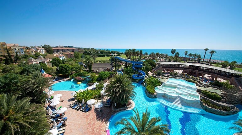 Hotel Limak Arcadia Sport Resort: fotografie vybavení exteriérů a interiérů ubytování.