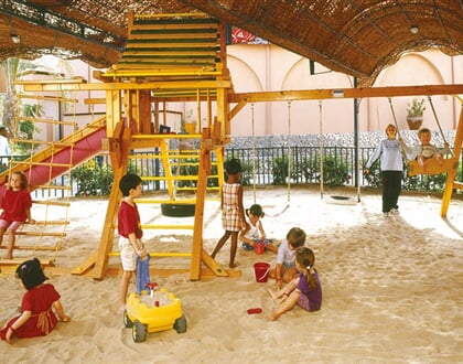 Hotel Jaz Makadi Oasis Resort: fotografie vybavení exteriérů a interiérů ubytování.