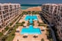 Hotel Gravity & Aqua Park Hurghada (ex Samra Bay): fotografie vybavení exteriérů a interiérů ubytování.