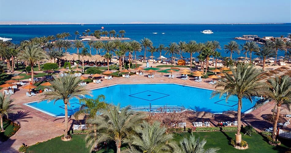 Hotel Continental Hurghada: fotografie vybavení exteriérů a interiérů ubytování.