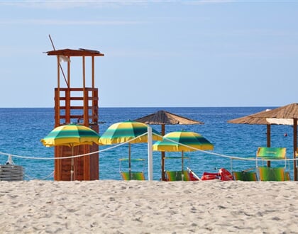 Pláž, Villasimius, Sardinie