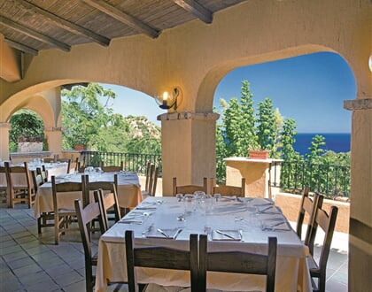 Restaurace La Cala, Arbatax, Sardinie