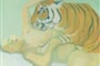 Rakousko - Vídeň - Maria Lassnig, Spící žena s tigrem