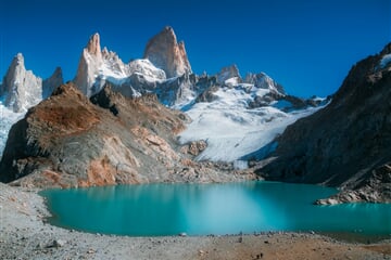 Monte Fitz Roy - na hranici Argentiny a Chile