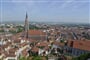 Německo - Landshut - pohled na centrum města z hradu (Wiki-Weigand13)