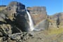 Island, vodopád Haifoss s duhou