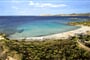Pláž Rena Bianca, Golfo di Cugnana, Costa Smeralda, Sardinie