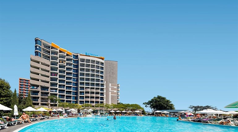 Hotel Sentido Bellevue Beach: fotografie vybavení exteriérů a interiérů ubytování.