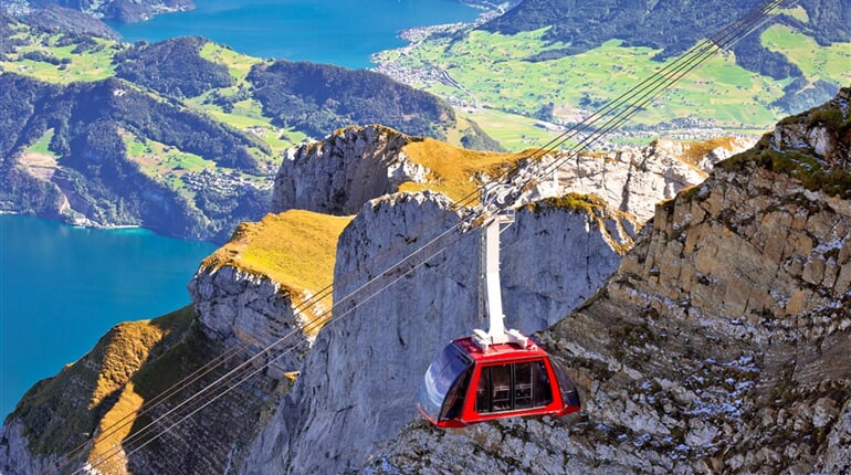 Poznávací zájezd Švýcarsko - kabinová lanovka na Pilatus