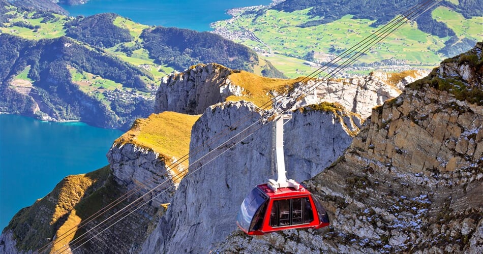 Poznávací zájezd Švýcarsko - kabinová lanovka na Pilatus