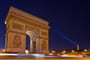 paris, arc de triomphe, night