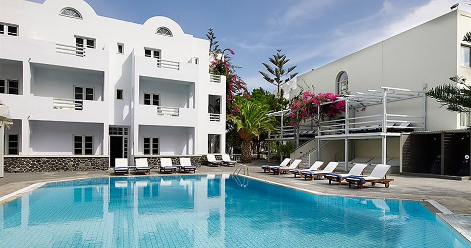 Hotel Afroditi Venus Beach Resort: fotografie vybavení exteriérů a interiérů ubytování.
