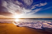 california, sunset, dusk