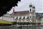 Švýcarsko - Lucern, jezuitský kostel, post. 1666-1680, nejstarší barokní kostel ve Švýcarsku