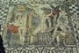 Maroko - Volubilis, římské památky z 1. až 3.století n.l., mozaika Diana vystupuje z lázně