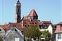 Německo - Bamberg, kostel P.Marie, 1338-87 a 1421-31, vrchol věže 1537-8