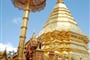 Zlatá pagoda a zlatý deštník, Bangkok