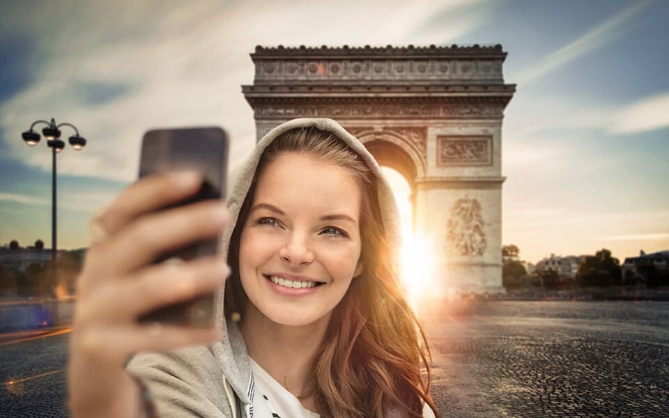 Paris selfie