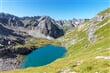výhled na horské jezero a masiv Lechtalských Alp